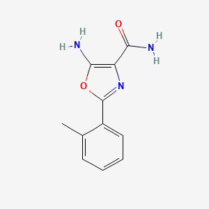 5-Amino-2-(2-methylphenyl)-1,3-oxazole-4-carboxamide