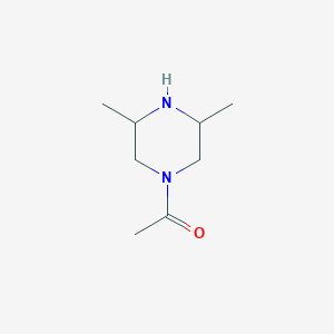 molecular formula C8H16N2O B2492457 1-(3,5-Dimethylpiperazin-1-yl)ethanone CAS No. 250739-61-8