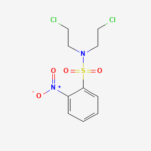molecular formula C10H12Cl2N2O4S B2492483 n,n-Bis(2-chloroethyl)-2-nitrobenzenesulfonamide CAS No. 455890-94-5