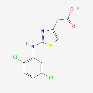 2-{2-[(2,5-Dichlorophenyl)amino]-1,3-thiazol-4-yl}acetic acid