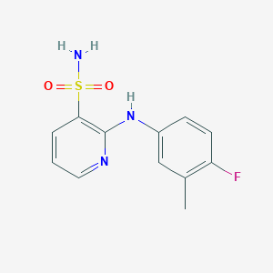 2-[(4-Fluoro-3-methylphenyl)amino]pyridine-3-sulfonamide