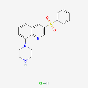 molecular formula C19H20ClN3O2S B2492786 SB 742457 hydrochloride 