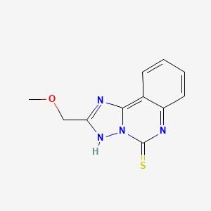 B2492844 2-(Methoxymethyl)-[1,2,4]triazolo[1,5-c]quinazoline-5-thiol CAS No. 924859-51-8
