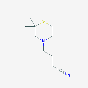 4-(2,2-Dimethylthiomorpholin-4-yl)butanenitrile
