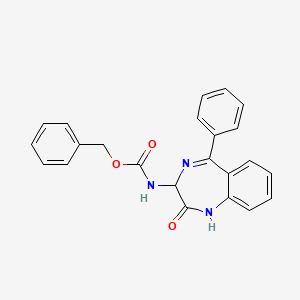 molecular formula C23H19N3O3 B2492974 Benzyl (2-oxo-5-phenyl-2,3-dihydro-1h-benzo[e][1,4]diazepin-3-yl)carbamate CAS No. 108895-98-3