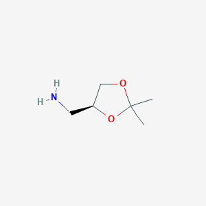 molecular formula C6H13NO2 B2492976 (S)-(2,2-Dimethyl-1,3-dioxolan-4-yl)methanamine CAS No. 103883-30-3; 22195-47-7; 82954-65-2