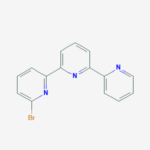 molecular formula C15H10BrN3 B024930 2-Bromo-6-(6-pyridin-2-ylpyridin-2-yl)pyridine CAS No. 100366-68-5
