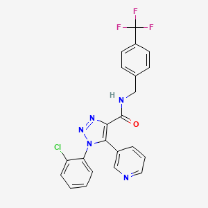 1-(2-chlorophenyl)-5-(pyridin-3-yl)-N-(4-(trifluoromethyl)benzyl)-1H-1,2,3-triazole-4-carboxamide