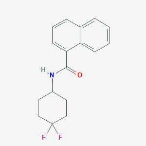 molecular formula C17H17F2NO B2493238 N-(4,4-difluorocyclohexyl)naphthalene-1-carboxamide CAS No. 2034461-43-1