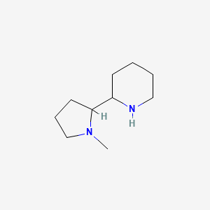 molecular formula C10H20N2 B2493241 2-(1-Methylpyrrolidin-2-yl)piperidine CAS No. 118046-19-8