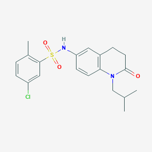 B2493252 5-chloro-N-(1-isobutyl-2-oxo-1,2,3,4-tetrahydroquinolin-6-yl)-2-methylbenzenesulfonamide CAS No. 941955-67-5