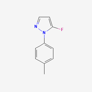 molecular formula C10H9FN2 B2493428 5-fluoro-1-(4-methylphenyl)-1H-pyrazole CAS No. 2172155-69-8
