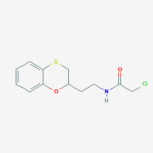 2-Chloro-N-[2-(2,3-dihydro-1,4-benzoxathiin-2-yl)ethyl]acetamide