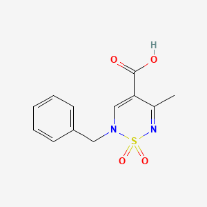 2-benzyl-5-methyl-2H-1,2,6-thiadiazine-4-carboxylic acid 1,1-dioxide