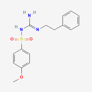 4-methoxy-N-(N-phenethylcarbamimidoyl)benzenesulfonamide