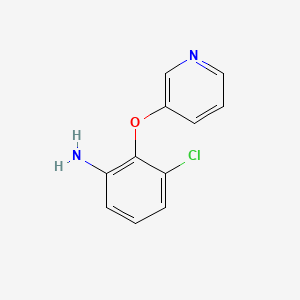 molecular formula C11H9ClN2O B2493551 3-Chloro-2-(pyridin-3-yloxy)aniline CAS No. 869945-98-2