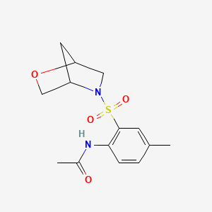 N-(2-(2-oxa-5-azabicyclo[2.2.1]heptan-5-ylsulfonyl)-4-methylphenyl)acetamide
