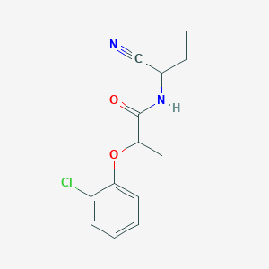 2-(2-chlorophenoxy)-N-(1-cyanopropyl)propanamide