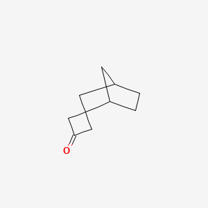molecular formula C10H14O B2493674 spiro[bicyclo[2.2.1]heptane-2,1'-cyclobutane]-3'-one CAS No. 2248287-18-3