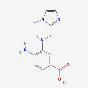4-Amino-3-[(1-methylimidazol-2-yl)methylamino]benzoic acid