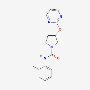 3-(pyrimidin-2-yloxy)-N-(o-tolyl)pyrrolidine-1-carboxamide