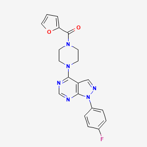 1-[1-(4-fluorophenyl)-1H-pyrazolo[3,4-d]pyrimidin-4-yl]-4-(furan-2-carbonyl)piperazine