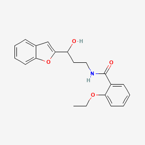 molecular formula C20H21NO4 B2493697 N-[3-(1-BENZOFURAN-2-YL)-3-HYDROXYPROPYL]-2-ETHOXYBENZAMIDE CAS No. 1448076-91-2