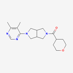 4,5-Dimethyl-6-[5-(oxane-4-carbonyl)-octahydropyrrolo[3,4-c]pyrrol-2-yl]pyrimidine