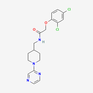 2-(2,4-dichlorophenoxy)-N-((1-(pyrazin-2-yl)piperidin-4-yl)methyl)acetamide