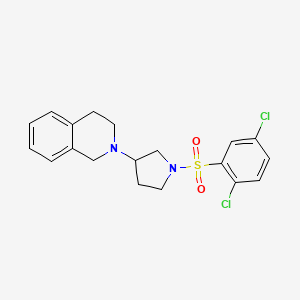 2-(1-((2,5-Dichlorophenyl)sulfonyl)pyrrolidin-3-yl)-1,2,3,4-tetrahydroisoquinoline