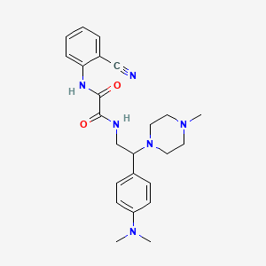 N1-(2-cyanophenyl)-N2-(2-(4-(dimethylamino)phenyl)-2-(4-methylpiperazin-1-yl)ethyl)oxalamide