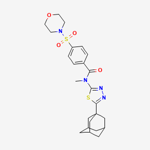 N-[5-(1-adamantyl)-1,3,4-thiadiazol-2-yl]-N-methyl-4-morpholin-4-ylsulfonylbenzamide
