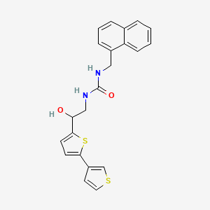 3-(2-{[2,3'-Bithiophene]-5-yl}-2-hydroxyethyl)-1-[(naphthalen-1-yl)methyl]urea