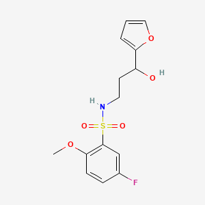 5-fluoro-N-(3-(furan-2-yl)-3-hydroxypropyl)-2-methoxybenzenesulfonamide