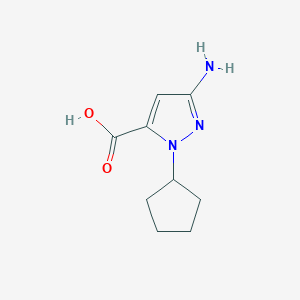 3-Amino-1-cyclopentyl-1H-pyrazole-5-carboxylic acid