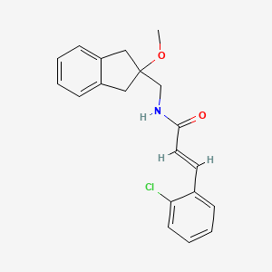 (E)-3-(2-chlorophenyl)-N-((2-methoxy-2,3-dihydro-1H-inden-2-yl)methyl)acrylamide