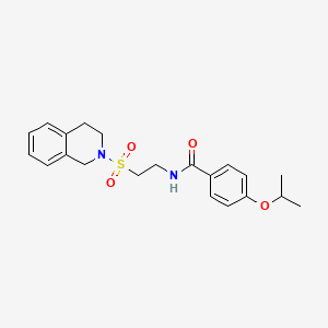 N-(2-((3,4-dihydroisoquinolin-2(1H)-yl)sulfonyl)ethyl)-4-isopropoxybenzamide
