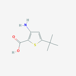 B2493811 3-Amino-5-tert-butylthiophene-2-carboxylic acid CAS No. 746671-67-0
