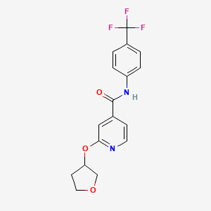 2-((tetrahydrofuran-3-yl)oxy)-N-(4-(trifluoromethyl)phenyl)isonicotinamide