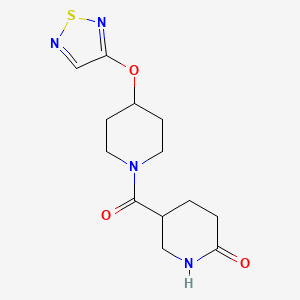 5-[4-(1,2,5-Thiadiazol-3-yloxy)piperidine-1-carbonyl]piperidin-2-one