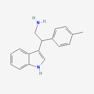 2-(1H-indol-3-yl)-2-(4-methylphenyl)ethanamine