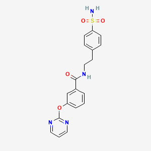 3-(pyrimidin-2-yloxy)-N-(4-sulfamoylphenethyl)benzamide