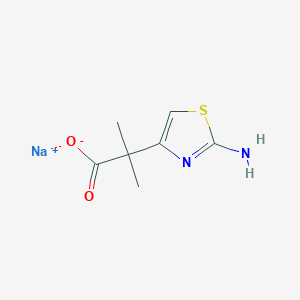 Sodium 2-(2-amino-1,3-thiazol-4-yl)-2-methylpropanoate