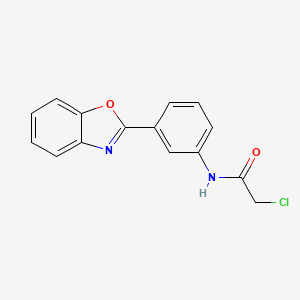 N-[3-(1,3-benzoxazol-2-yl)phenyl]-2-chloroacetamide