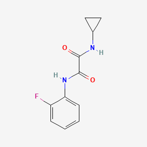 molecular formula C11H11FN2O2 B2493878 N-cyclopropyl-N'-(2-fluorophenyl)ethanediamide CAS No. 429624-94-2