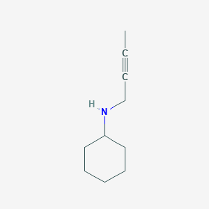 molecular formula C10H17N B2493964 But-2-ynyl-cyclohexyl-amine CAS No. 111831-93-7