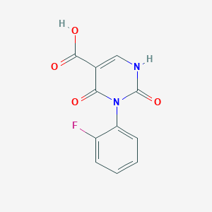 3-(2-Fluorophenyl)-2,4-dioxo-1,2,3,4-tetrahydropyrimidine-5-carboxylic acid