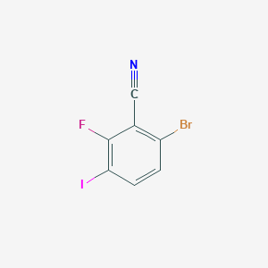molecular formula C7H2BrFIN B2493992 6-Bromo-2-fluoro-3-iodobenzonitrile CAS No. 217816-65-4