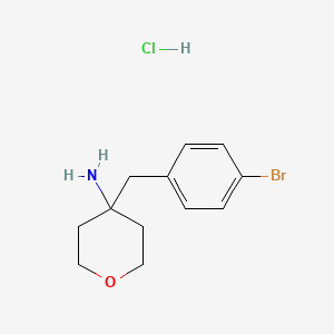 4-[(4-Bromophenyl)methyl]oxan-4-amine hydrochloride