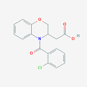 2-[4-(2-chlorobenzoyl)-3,4-dihydro-2H-1,4-benzoxazin-3-yl]acetic acid